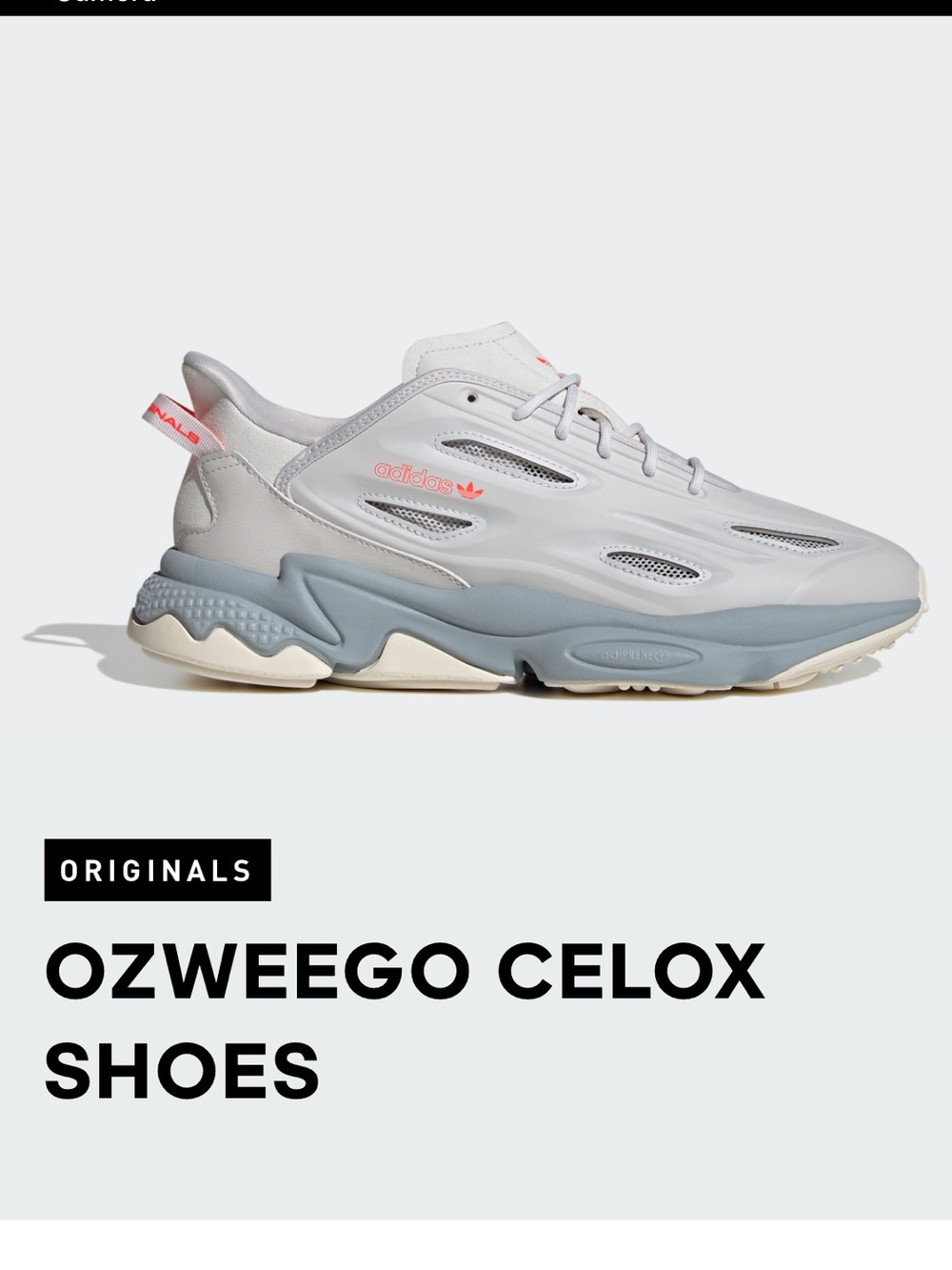 adidas Kids Ozweego Celox Sneakers - Light Grey/Blue